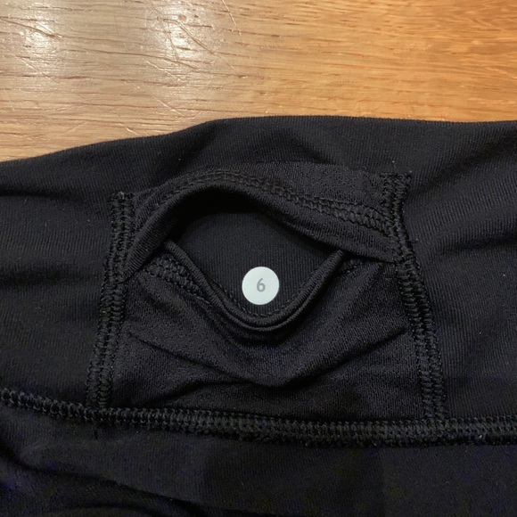 Black Lululemon athletic shorts. - Picture 7 of 7
